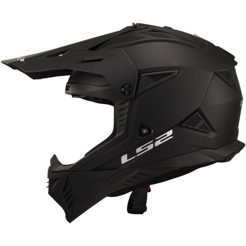 Casco de motocross LS2 MX708 Fast II Solid Negro Mate