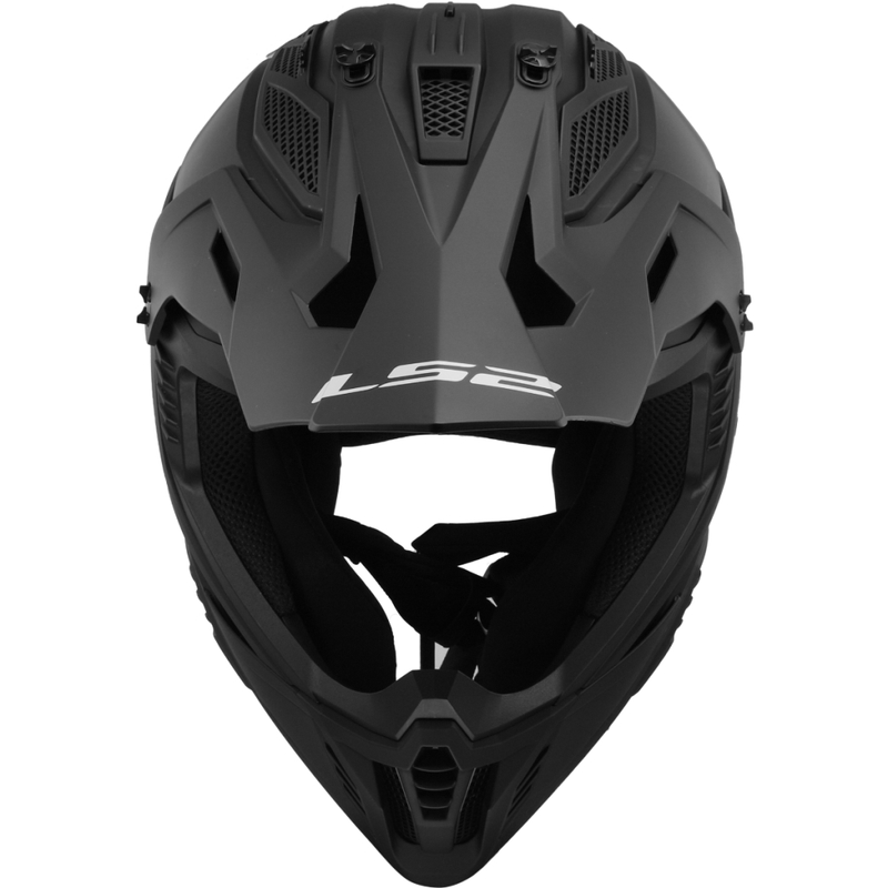 Casco de motocross LS2 MX708 Fast II Solid Negro Mate