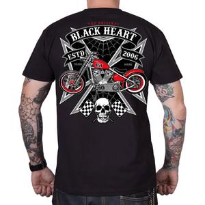 Camiseta Black Heart Rock Iron negra