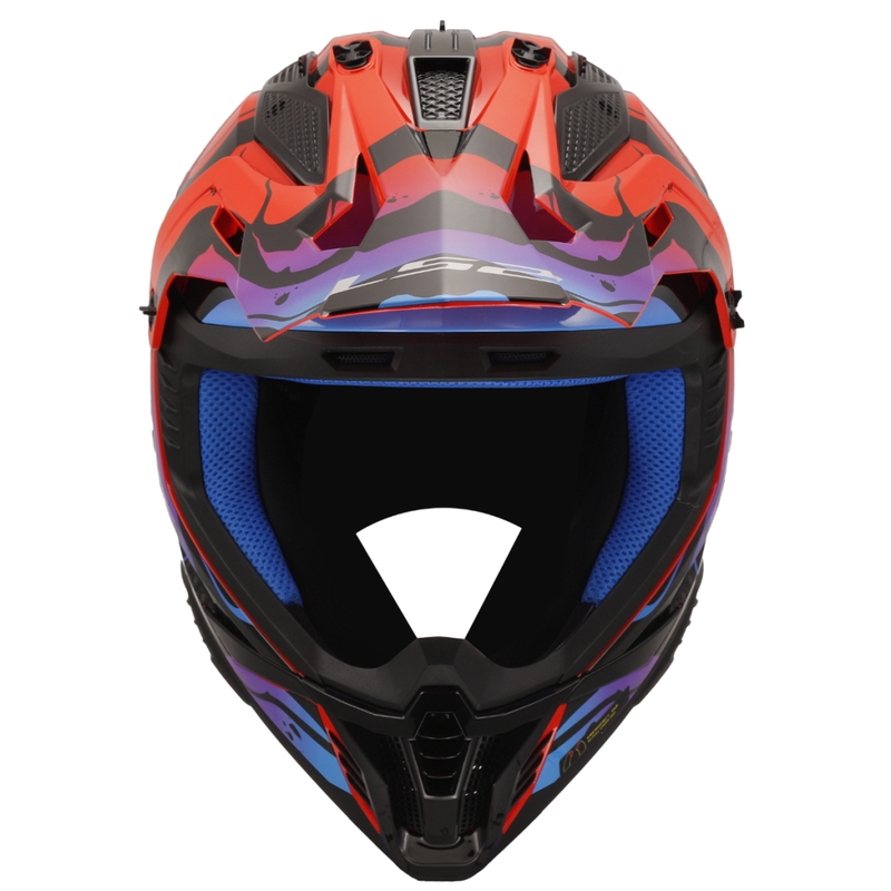 Casco de motocross LS2 MX708 Fast II Wash rojo