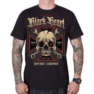 Camiseta Corazón Negro Cabeza de Llave negro