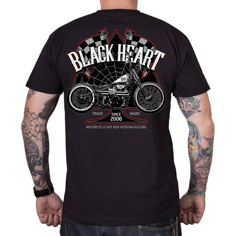 Camiseta Black Heart Chopper Race negra