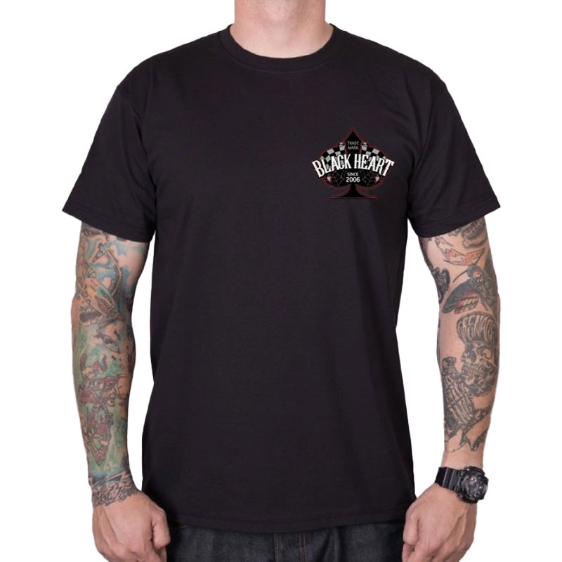 Camiseta Black Heart Chopper Race negra