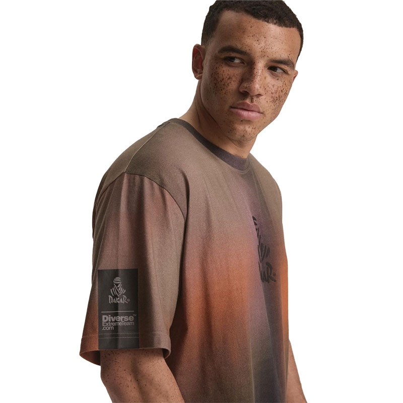 Camiseta Dakar DES 5 camuflaje marrón