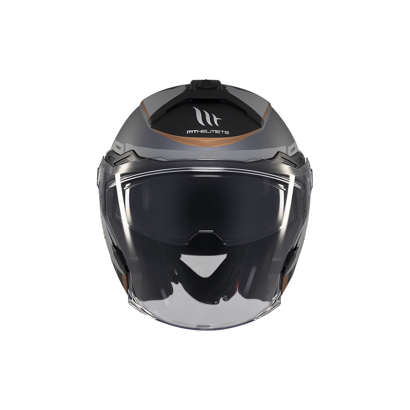 MT Cosmo SV Cruiser casco abierto gris-negro mate