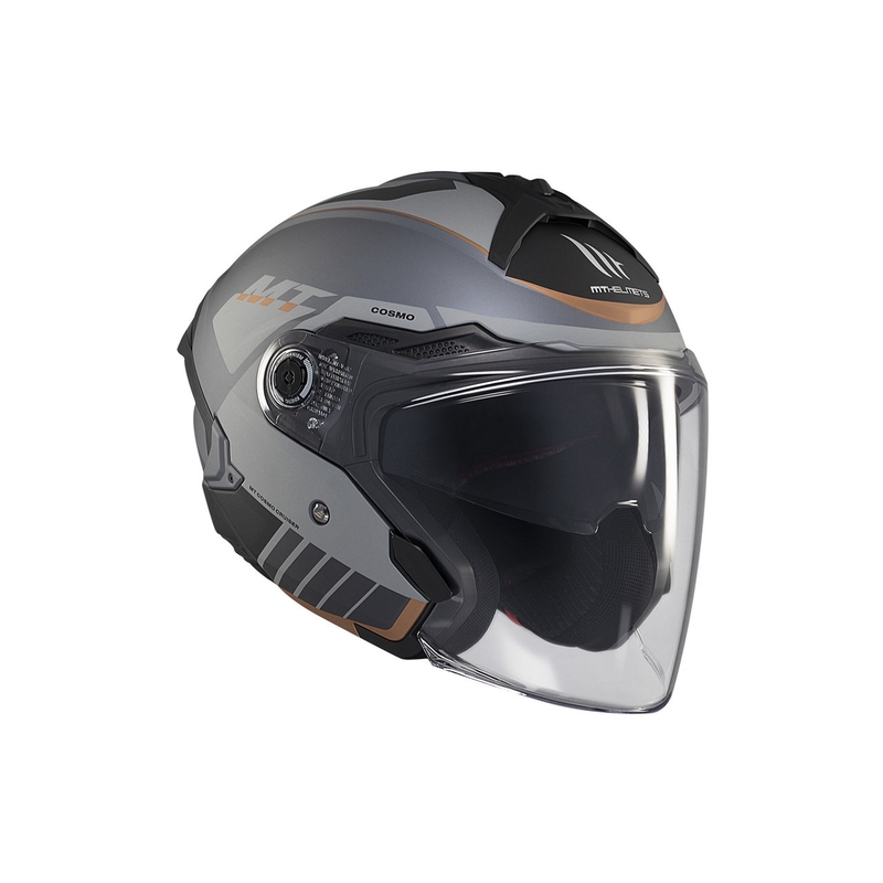 MT Cosmo SV Cruiser casco abierto gris-negro mate