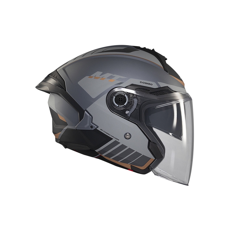 MT Cosmo SV Cruiser casco abierto gris-negro mate