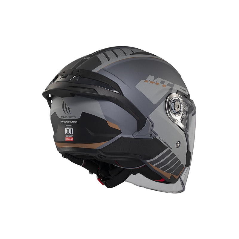 MT Cosmo SV Cruiser casco abierto gris-negro mate