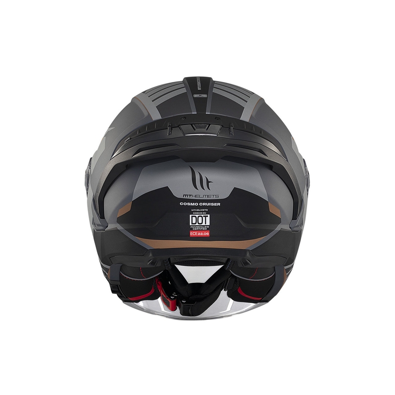 MT Cosmo SV Cruiser casco abierto gris-negro mate