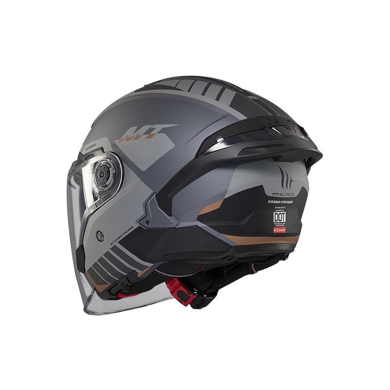 MT Cosmo SV Cruiser casco abierto gris-negro mate