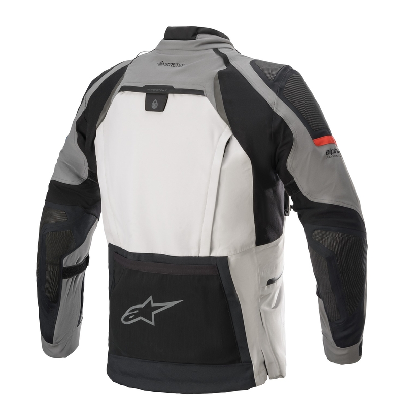 Chaqueta de moto Alpinestars Boulder Gore-Tex gris claro oscuro