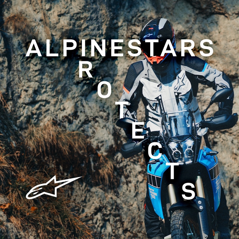 Chaqueta de moto Alpinestars Boulder Gore-Tex gris claro oscuro