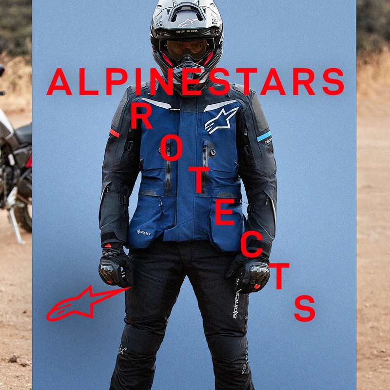 Chaqueta de moto Alpinestars Boulder Gore-Tex gris claro oscuro
