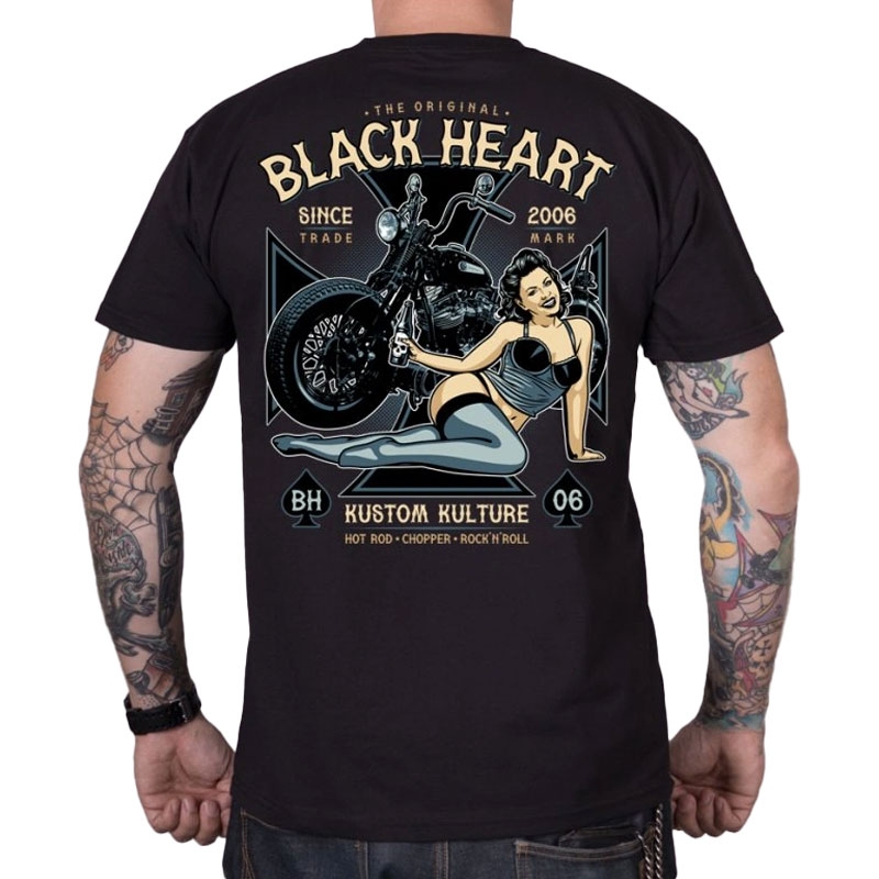 Camiseta Black Heart Ava negra