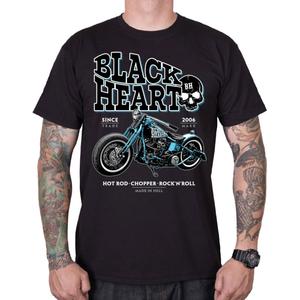 Camiseta Negro Corazón Azul Bobber negro