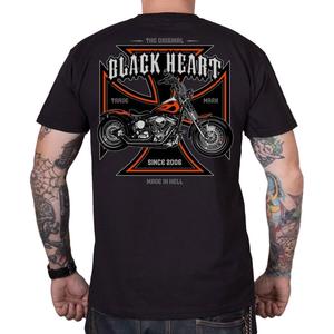 Camiseta Corazón Negro Moto Cross negro