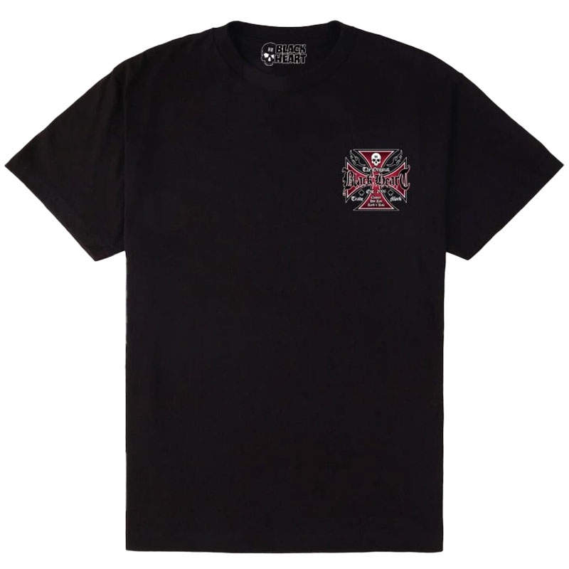 Camiseta Black Heart Cross negra
