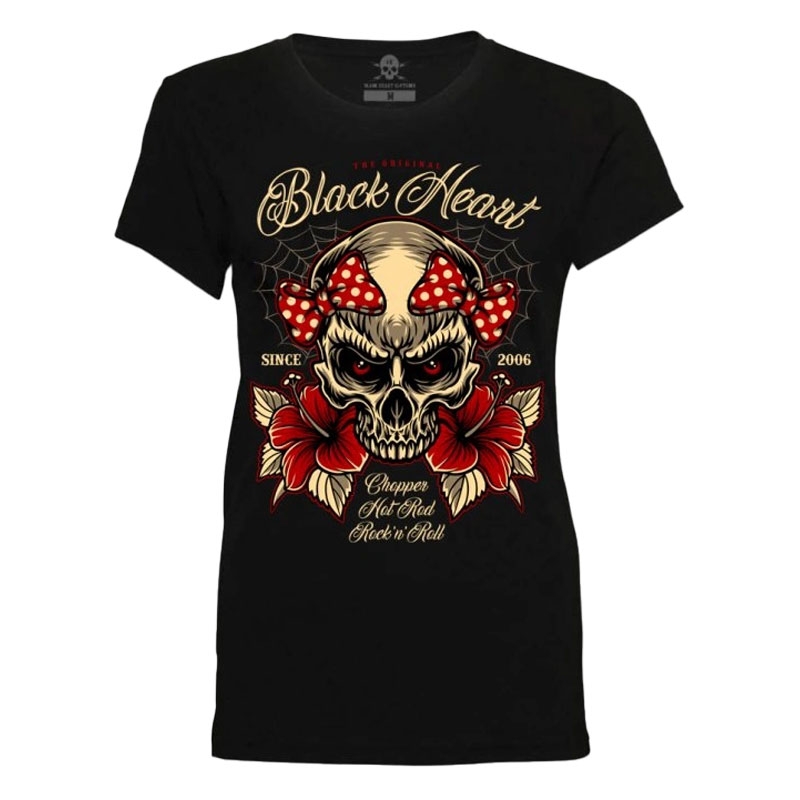 Camiseta de mujer Black Heart Ariella negra