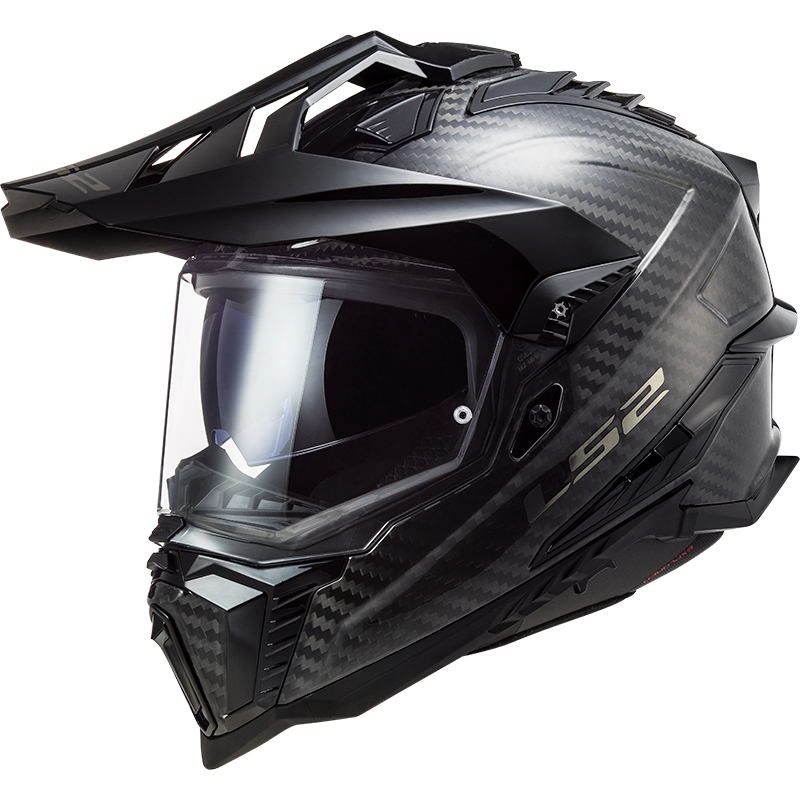 Casco Enduro LS2 MX701 Explorer Carbono Negro Brillante