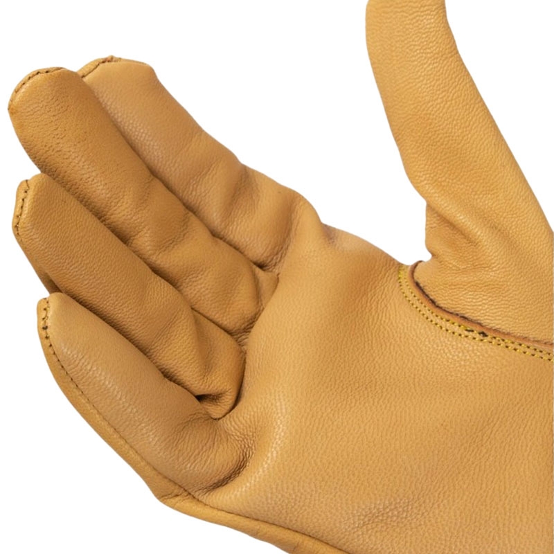 Guantes Chopper Guantes calavera corazón negro marrón