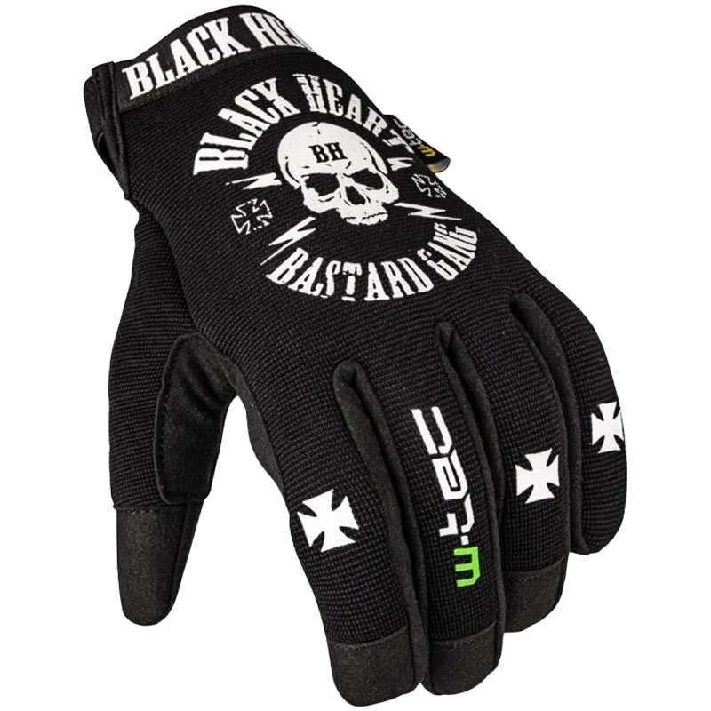 Corazón Negro W-TEC Radegester Chopper Guantes Negro