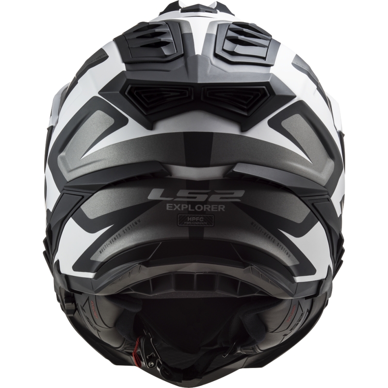 Casco de enduro LS2 MX701 Explorer Alter negro mate y blanco