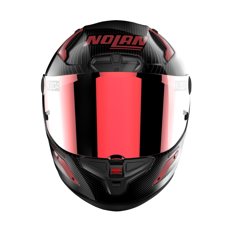 Casco Integral de Moto Nolan X-804 RS Ultra Carbon Iridium Edition Negro-Rojo