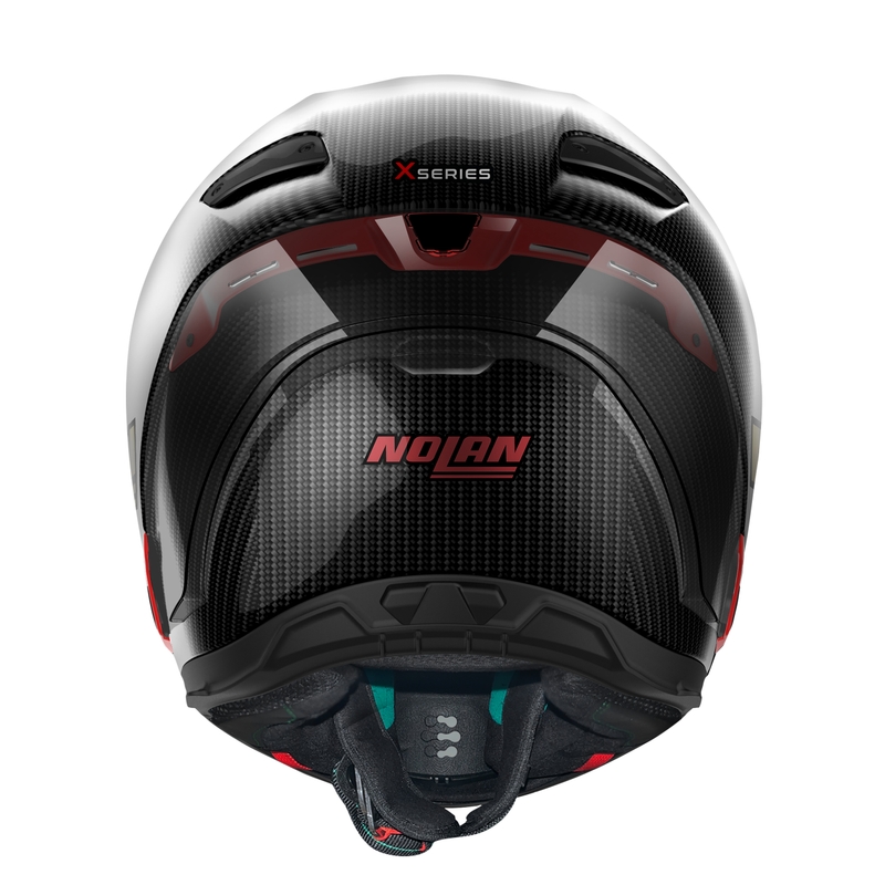 Casco Integral de Moto Nolan X-804 RS Ultra Carbon Iridium Edition Negro-Rojo