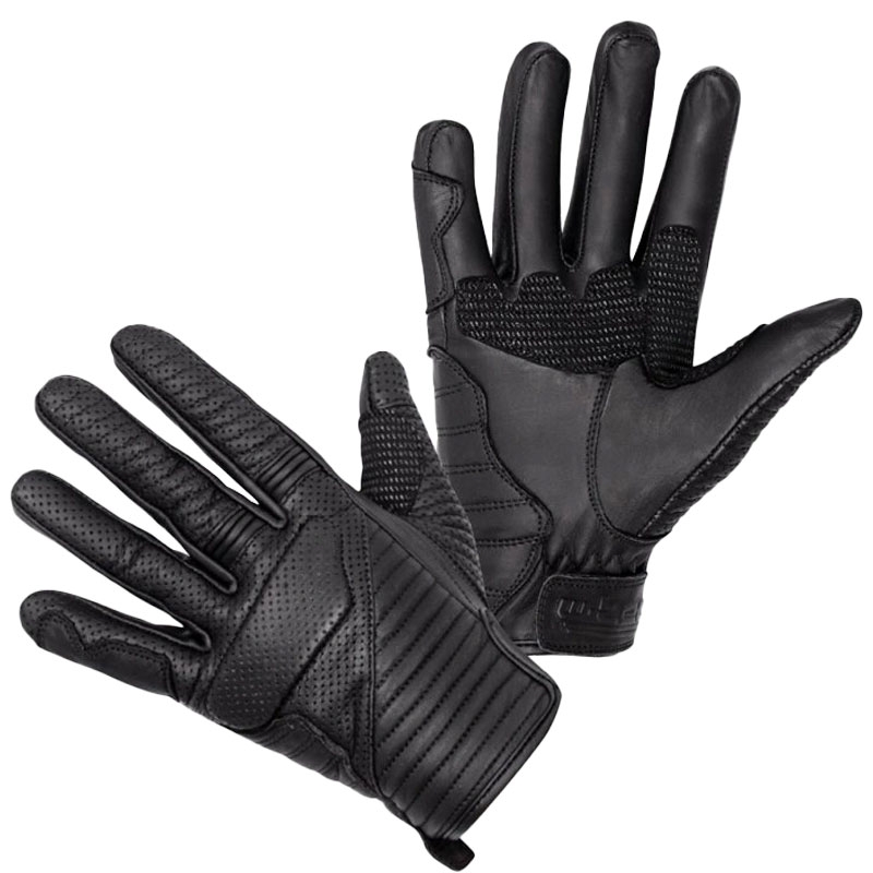 Guantes de moto Black Heart Brillanta negros
