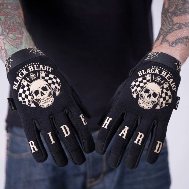 Guantes Black Heart W-TEC Starter Chopper Negro