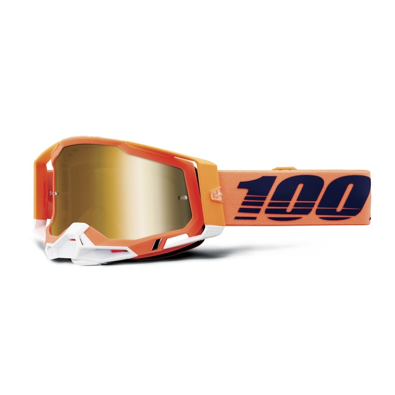 Gafas motocross 100% RACECRAFT Coral oro plexi