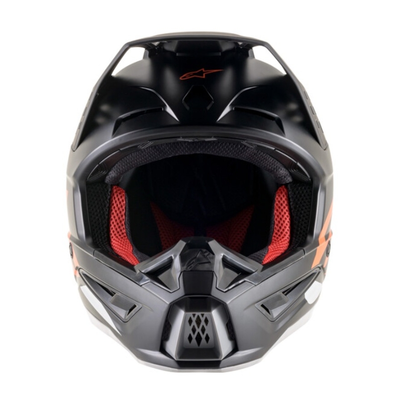 Casco de motocross Alpinestars S-M5 Compass negro-naranja fluorescente