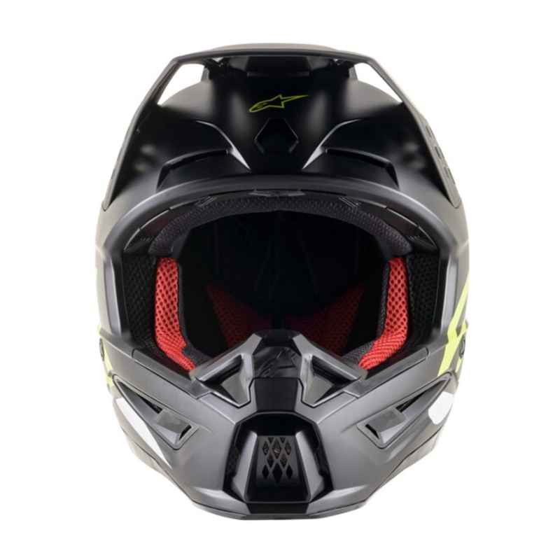 Casco de motocross Alpinestars S-M5 Compass negro-amarillo fluo
