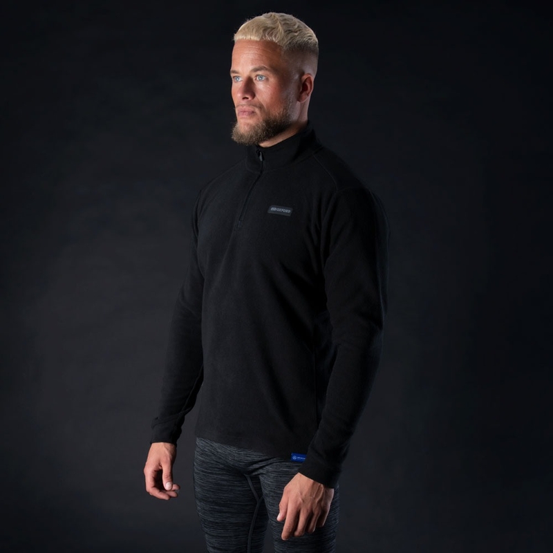 Oxford Advanced Micro Fleece 1/2 Cuello Chaqueta Térmica Forro Negro