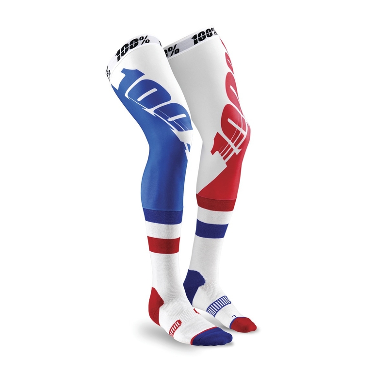 Rodilleras 100%-USA REV MX azul-rojo
