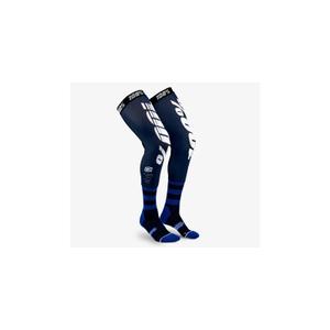 Calcetines hasta la rodilla 100%-USA REV azul y blanco