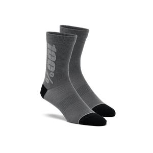 Calcetines 100% - USA Rythym Merino Wool negro y gris