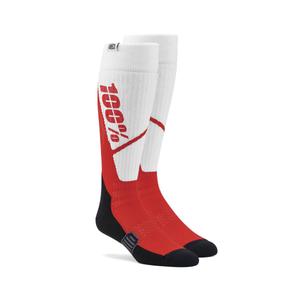 Calcetines 100% - USA Torque MX blanco y rojo