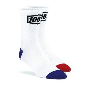 Calcetines 100%-USA Terrain MTB blanco