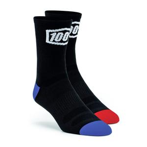 Calcetines 100%-USA Terrain MTB negro