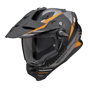 Casco de enduro Scorpion ADF-9000 Air Feat negro mate-plata-naranja