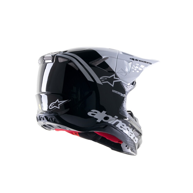 Casco de motocross Alpinestars Supertech S-M8 Radium 2 blanco y negro