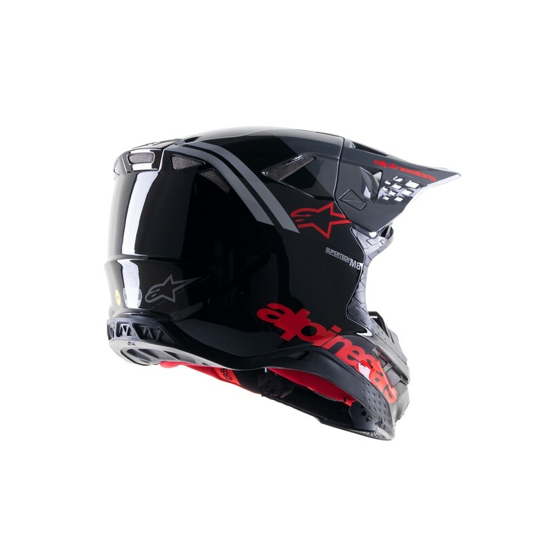 Casco de motocross Alpinestars Supertech S-M8 Radium 2 negro-gris-rojo