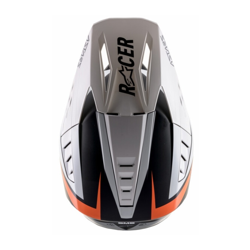 Casco de motocross Alpinestars S-M5 Rayon negro-blanco-naranja fluo mate