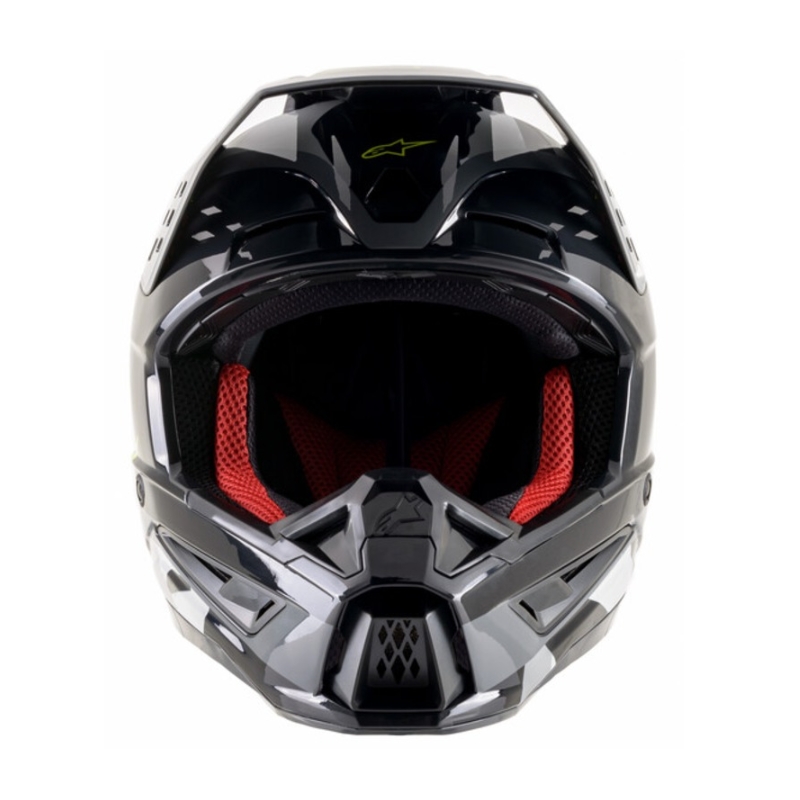 Casco Alpinestars S-M5 Rover Motocross antracita-amarillo fluo-gris camuflaje