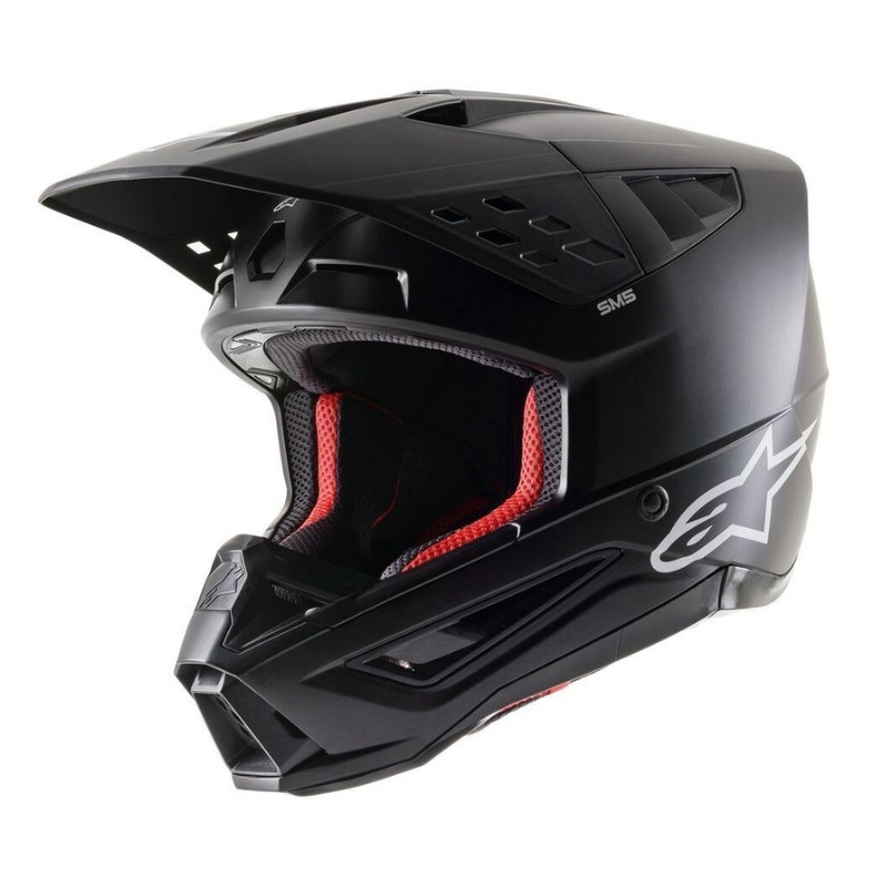 Motokrosová helma Alpinestars S-M5 Solid černá matná