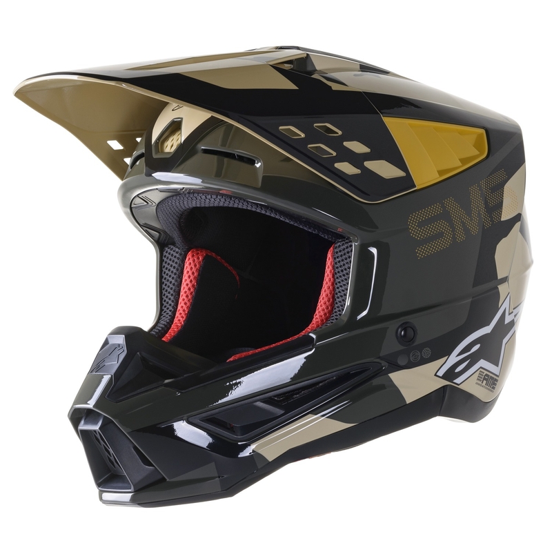 Casco de motocross Alpinestars S-M5 Rover arena-mandarina brillo