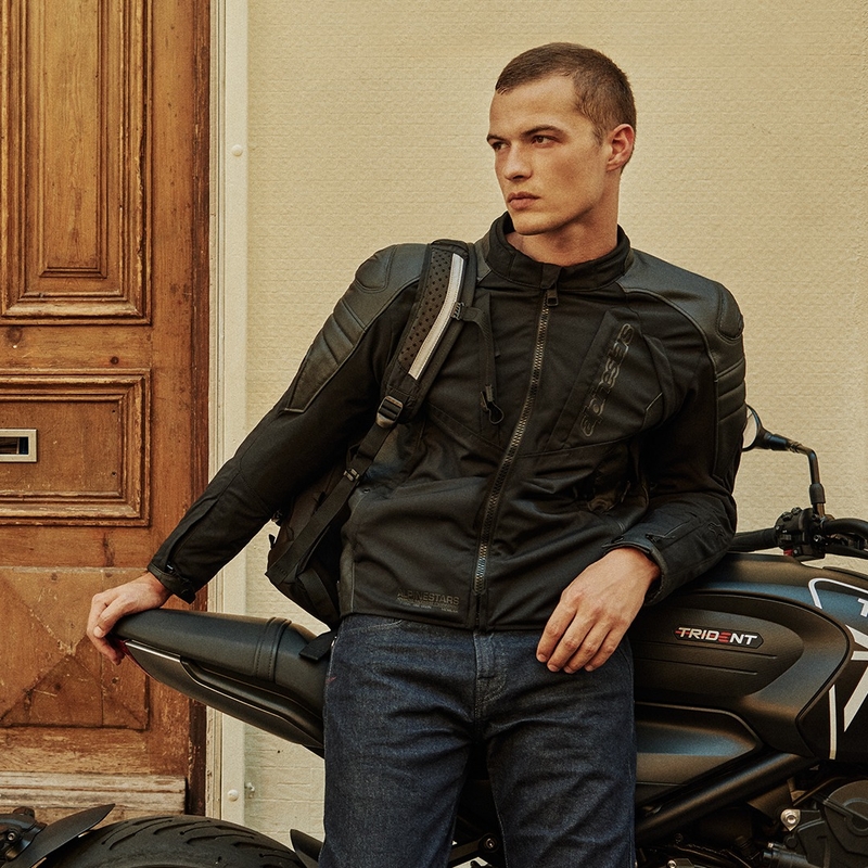 Chaqueta de moto Alpinestars Proton Waterproof Negra