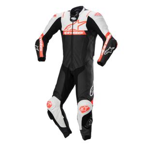 Mono de moto Alpinestars Missile 2 Ward Negro-Blanco-Rojo Flúor