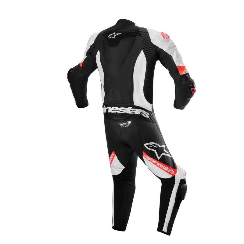 Mono de moto Alpinestars Missile 2 Ward Negro-Blanco-Rojo Flúor